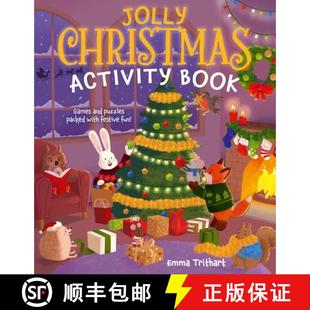 Activity 9781398856455 Packed Jolly Christmas with Games Book Fun 预订 Festive Puzzles