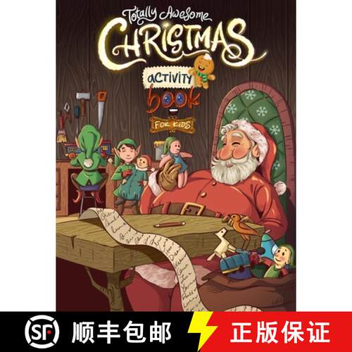 【3-4周达】Totally Awesome Christmas Activity Book for Kids: Fun Puzzles, Games, and Brain-Boosting C... [9789083402086]