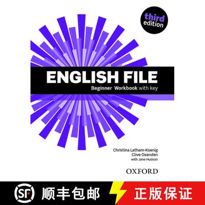 【3-4周达】English File, 3rd Edition Beginner: Workbook with Answer Booklet [9780194501613]