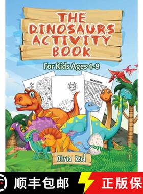 【3-4周达】Dinosaurs Activity Book: For Kids Ages 4-8: For Kids Ages 4-8 - Fun and Learning Activitie... [9781838024918]