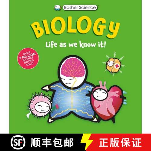【3-4周达】精装 Basher Science: Biology: Life as We Know It [9780753480663]