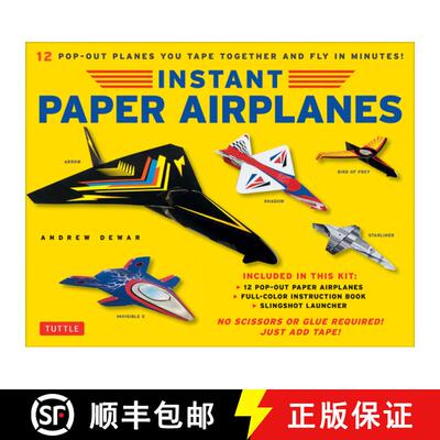 【3-4周达】Instant Paper Airplanes Kit: 12 Pop-Out Airplanes You Tape Together and Fly in Minutes! [1... [9780804851077]