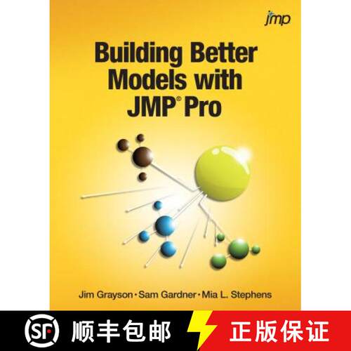 【3-4周达】Building Better Models with JMP Pro [9781629590561]