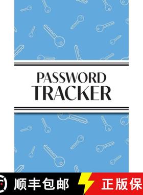 【3-4周达】Password Tracker (Blue Keys): 6x9 Alphabetical Password Logbook for Easy Organization [9781834120348]