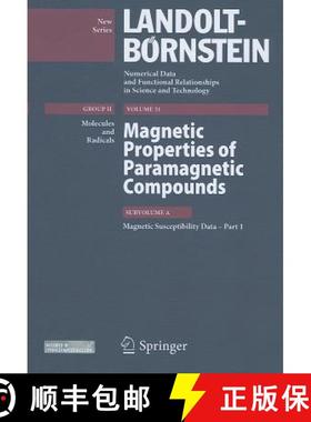 【3-4周达】Magnetic Susceptibility Data - Part 1.: Magnetic Properties of Paramagnetic Compounds, Sub... [9783642236747]