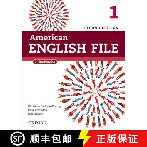 【3-4周达】精装 American English File Second Edition: 1 Student's Book with Oxford Online Skills Program [9780194776158]