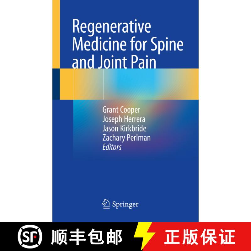 【3-4周达】Regenerative Medicine for Spine and Joint Pain [9783030427733]图片