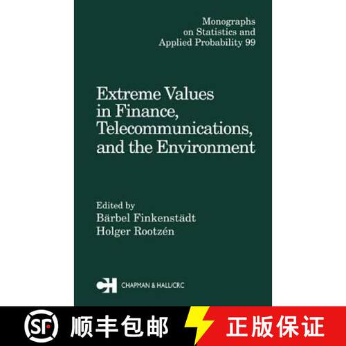 【3-4周达】精装 Extreme Values in Finance, Telecommunications, and the Environment [9781584884118]
