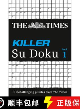【3-4周达】TIMES KILLER SU DOKU BOOK 1 : 110 challenging puzzles from The Times [9780007223633]