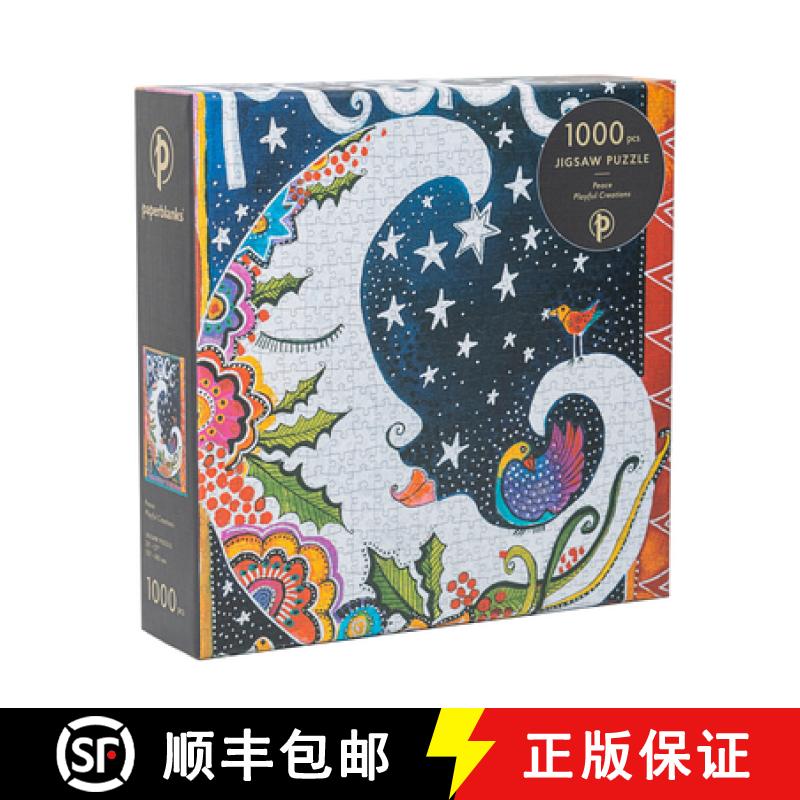 【4周達】Peace 1000 Piece Jigsaw Puzzle, Laurel Burch Collection by Paperblanks (Playful Creations) [9781439798553]
