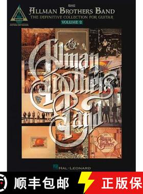 【3-4周达】Allman Bros: Definitive Volume 2: Ultimate Guitar Collection Akknab Britgers Band [9780793535088]