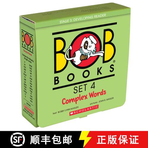 Bob Books - Complex Words Box Set of 8 Paperbacks Decodable Phonics Books, Ages 4 and Up, Kindergarte... [9780439845069]