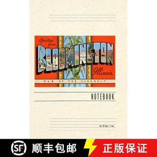 【3-4周达】Vintage Lined Notebook Greetings from Bloomington, Illinois [9798385414611]
