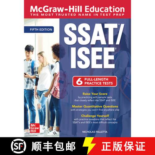【3-4周达】McGraw-Hill Education Ssat/Isee, Fifth Edition [9781260458039]