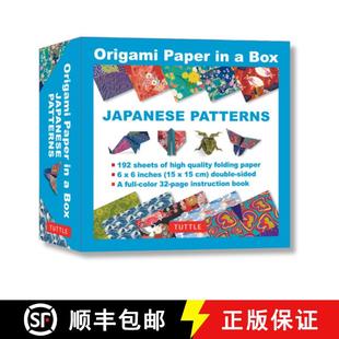 【3-4周达】Origami Paper in a Box - Japanese Patterns: 192 Sheets of Tuttle Origami Paper: 6x6 Inch O... [9780804857154]