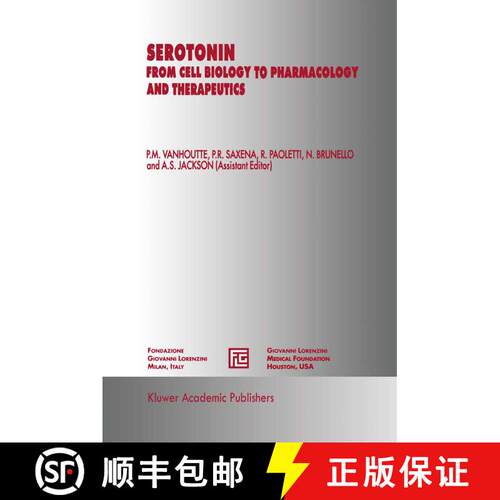 【3-4周达】精装 Serotonin: From Cell Biology to Pharmacology and Therapeutics [9780792325185]