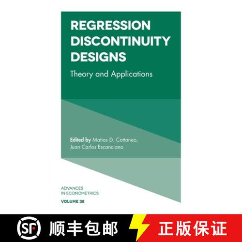 【3-4周达】精装 Regression Discontinuity Designs – Theory and Applications [9781787143906]