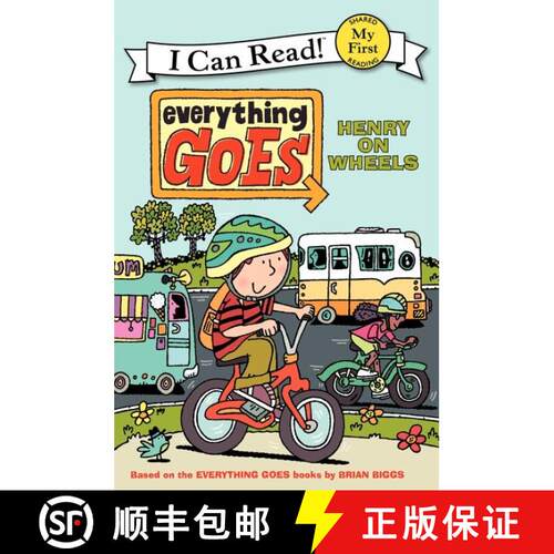 【3-4周达】精装 Everything Goes: Henry on Wheels [9780061958236]