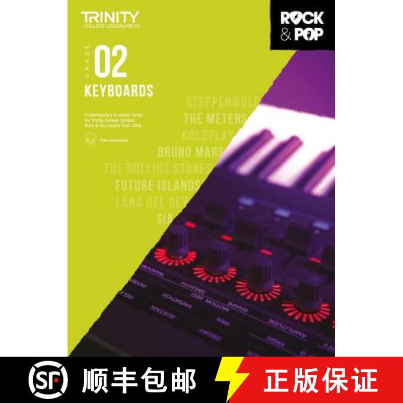 【3-4周达】Trinity College London Rock & Pop 2018 Keyboards Grade 2 [9780857366580]