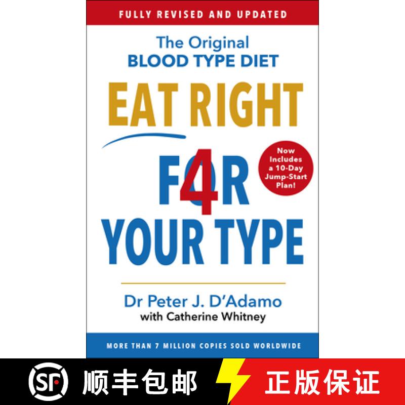 【3-4周达】Eat Right 4 Your Type : Fully Revised with 10-day Jump-Start Plan [9781784756949]