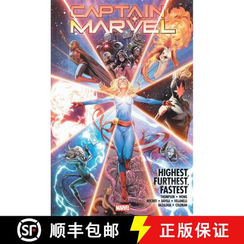 【3-4周达】精装 Captain Marvel: Highest, Furthest, Fastest Omnibus Carmen Carnero Cover [9781302955786]