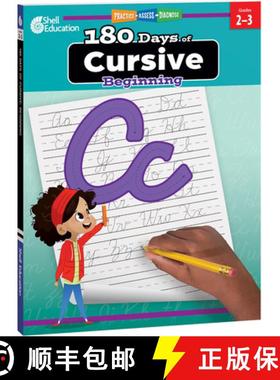 预订 180 Days(tm) Cursive: Beginning: Practice, Assess, Diagnose [9781087662435]