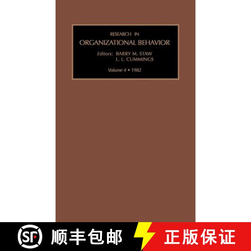 【3-4周达】Research in Organizational Behavior: Vol 4 [9780892321476]