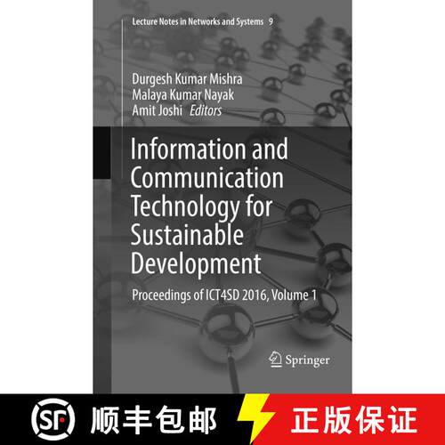 【3-4周达】Information and Communication Technology for Sustainable Development : Proceedings of ICT4... [9789811350023]