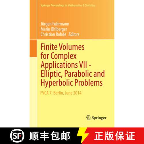 【3-4周达】精装 Finite Volumes for Complex Applications VII-Elliptic, Parabolic and Hyperbolic Proble... [9783319055909]