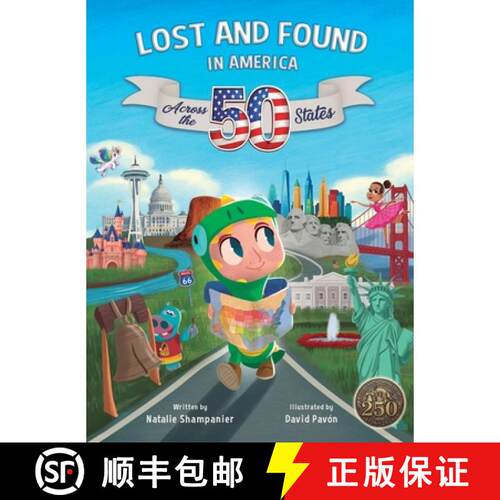 【3-4周达】精装 Lost and Found in America: Across the 50 States [9798987503584]