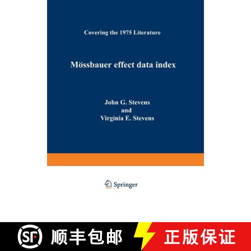 【3-4周达】Mössbauer Effect Data Index : Covering the 1975 Literature [9781475759020]