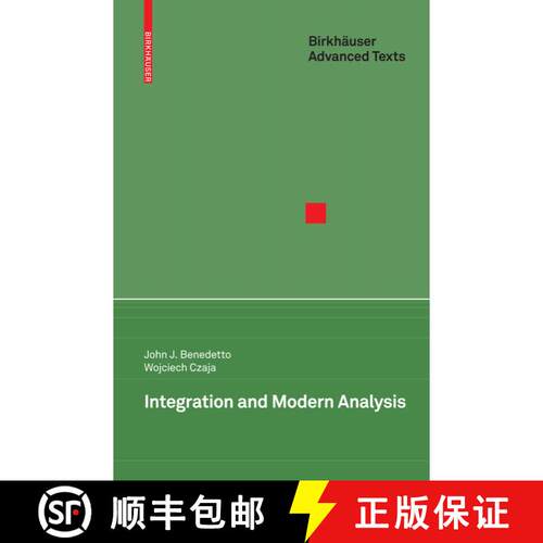 【3-4周达】精装 Integration and Modern Analysis: From Classical Real Variables to Distribution Theory [9780817643065]