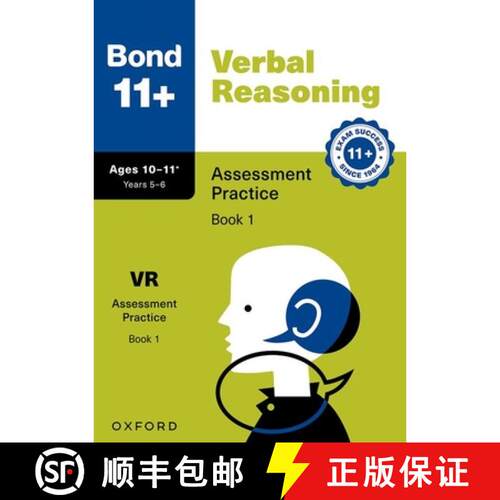 【3-4周达】Bond 11+ Verbal Reasoning Assessment Practice Papers 10-11+ Years: Book 1 (for GL Assessme... [9781382054102]