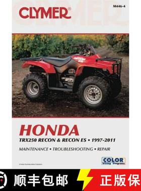 【3-4周达】Honda TRX250 Recon & Recon ES (1997-2016) Service Repair Manual: 97-16 [9781620922323]