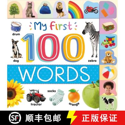 【3-4周达】My First 100 Words: Photographic First Picture Dictionary with Tabbed Pages [9781838527792]
