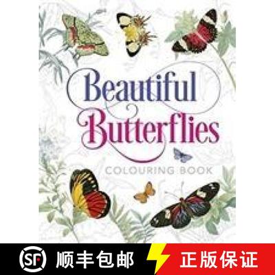 【3-4周达】Beautiful Butterflies Colouring Book [9781789502701]