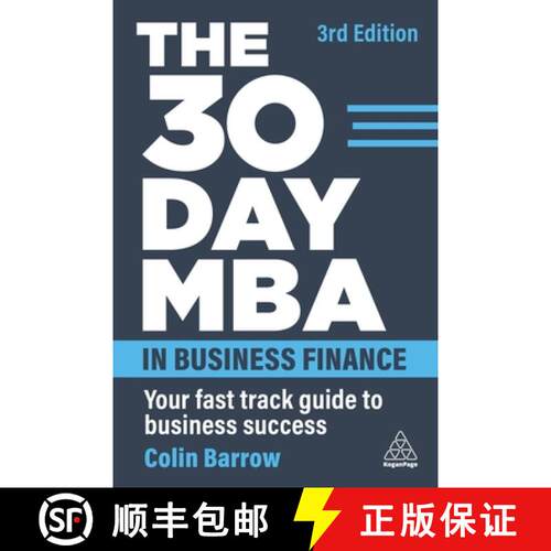 【3-4周达】精装 The 30 Day MBA in Business Finance – Your Fast Track Guide to Business Success [9781398610941]