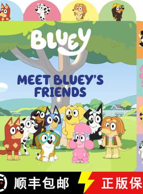预订 Meet Bluey's Friends: A Tabbed Board Book [9780593658437]