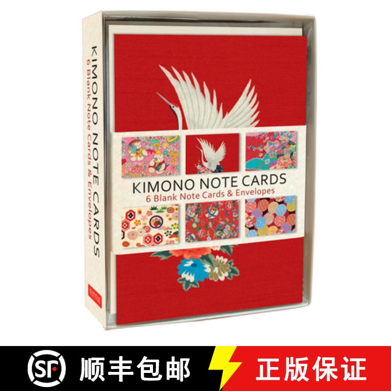 【3-4周达】Kimono Note Cards: 6 Blank Note Cards & Envelopes (4 X 6 Inch Cards in a Box) [9780804850759]