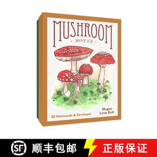 Mushroom Notes Envelopes 9781797220178 and 4周达 Notecards