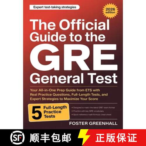 【3-4周达】The Official Guide to the GRE General Test: Your All-in-One Prep Guide from ETS with Real ... [9789371238144]