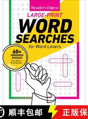 预订 Reader's Digest Large Print Word Searches: 60+ Ingenious Puzzles Plus Bonus Brainteasers [9781621455981]