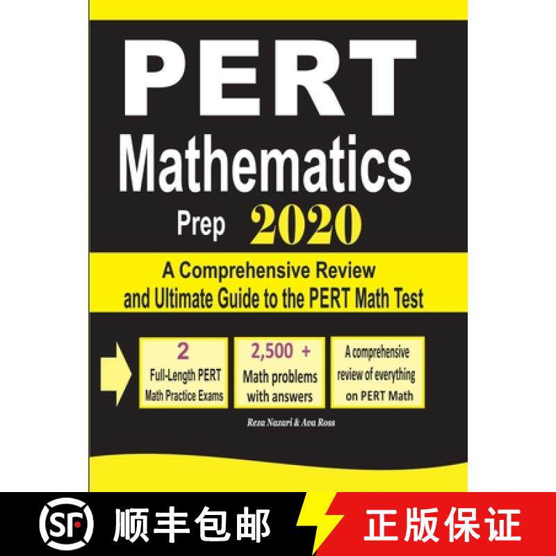 预订 PERT Mathematics Prep 2020: A Comprehensive Review and Ultimate Guide to the PERT Math Test [9781646124268]