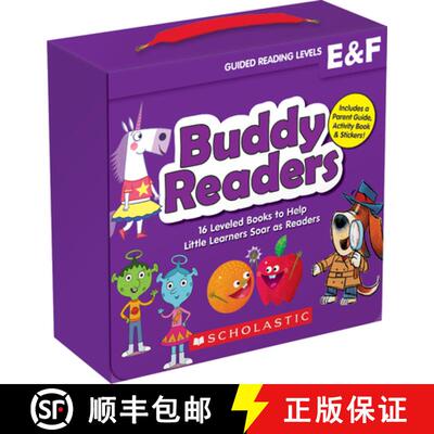 【2-3周达】Buddy Readers: Levels E & F (Parent Pack): 16 Leveled Books to Help Little Learners Soar a... [9781338662153]