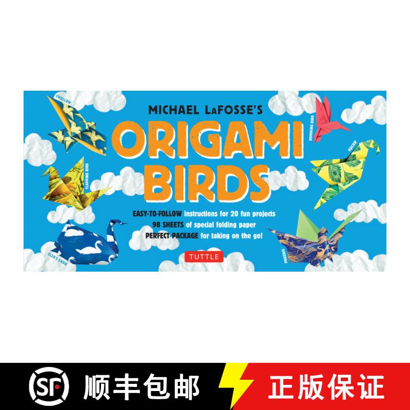 【3-4周达】Origami Birds Kit: Make Colorful Origami Birds with This Easy Origami Kit: Includes 2 Orig... [9780804846486]