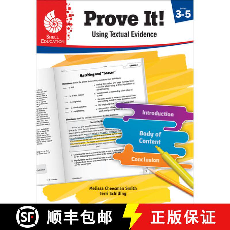 【3-4周达】TCM Prove It! Using Textual Evidence, Levels 3-5 [9781425817008]