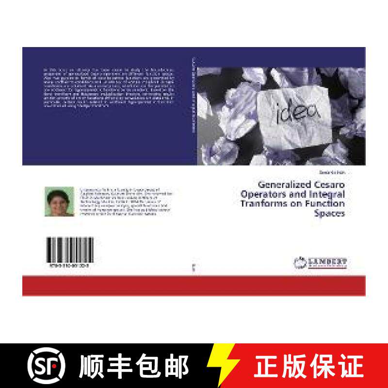 预订 Generalized Cesaro Operators and Integral Tranforms on Function Spaces [9783330051225]