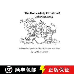 Jolly Christmas Coloring 预订 9781734239638 Hollies Book The