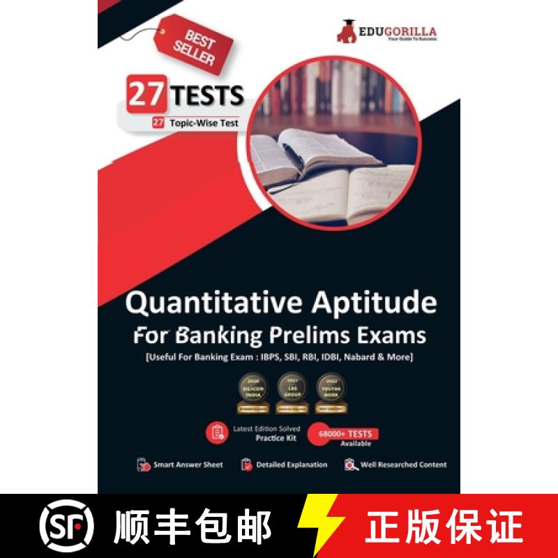 预订 Quantitative Aptitude For Banking Prelims Exam | 27 Solved Topic-Wise Tests For SBI/IBPS/RBI/IDB... [9789355560469]
