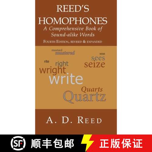 【3-4周达】精装 Reed's Homophones: A Comprehensive Book of Sound-alike Words [9781942016564]